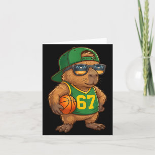 Capybara Basket 67 Gen Alpha Slang Srts Män Bo Kort