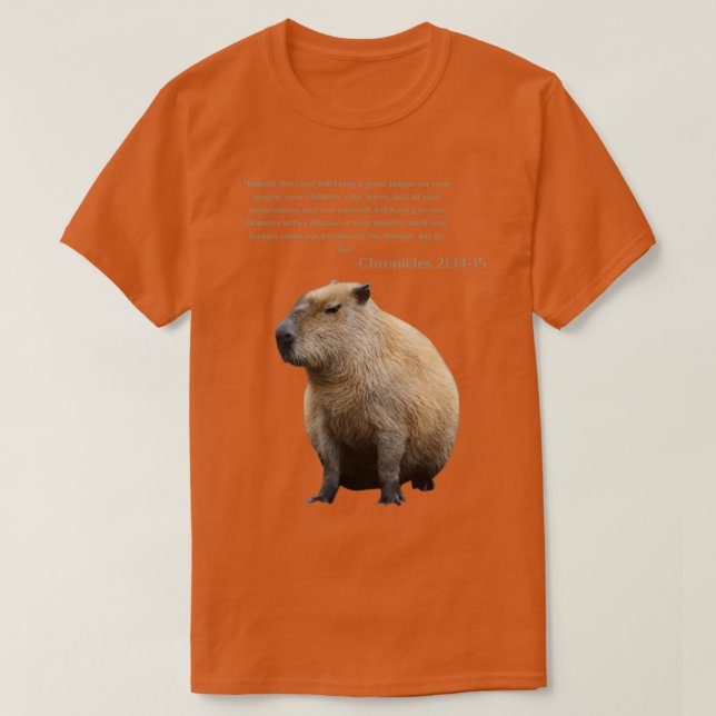 Capybara Bible Verses T Shirt (Design framsida)