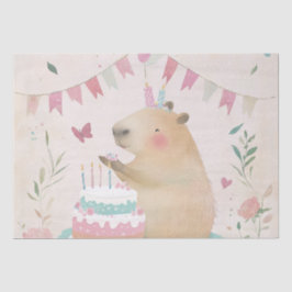Capybara Birthday Bash Party Decor Tissue Paper