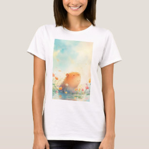 Capybara Blomsterdamm Retreat T Shirt