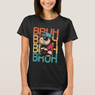 Capybara Bruh Funny Capybara Älskare Vintage Retro T Shirt