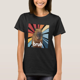 Capybara Bruh - Lönnanteckningsgrafik Capybara Äls T Shirt
