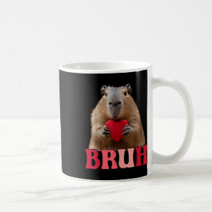 Capybara Bruh Meme Funny som säger Tonåringars Boy Kaffemugg