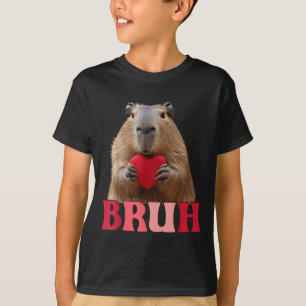 Capybara Bruh Meme Funny som säger Tonåringars Boy T Shirt