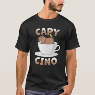Capybara Cappuccino Cute Capy Cino Kopp Coffee Mu T Shirt