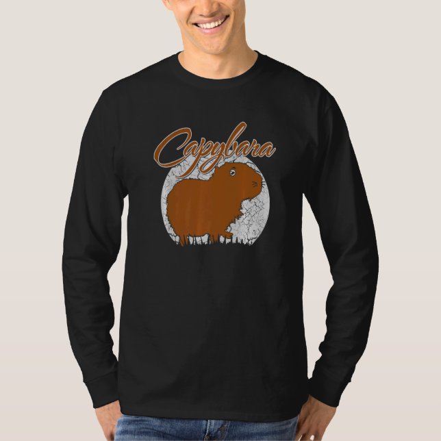 Capybara Capy Birthday T Shirt (Framsida)