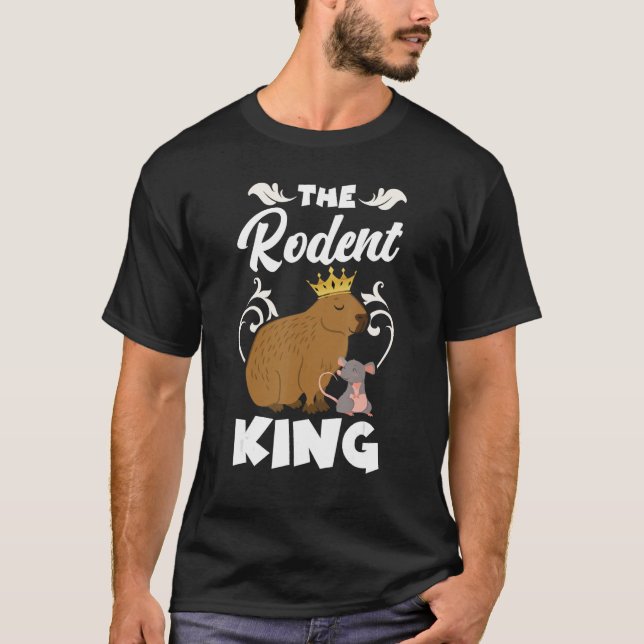 Capybara Capy Rodent Kung T Shirt (Framsida)
