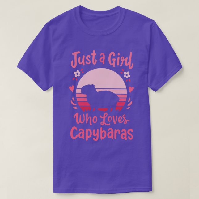 Capybara Capybara Älskare T Shirt (Design framsida)