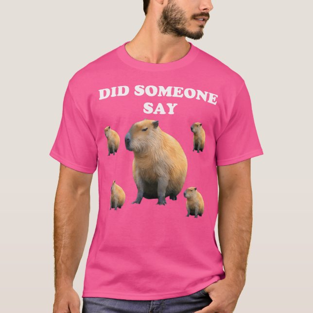 Capybara Capybara Capybara Capybara Capybara T Shirt (Framsida)