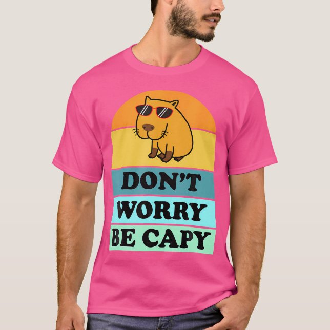 Capybara Capybara Capybara Saker T Shirt (Framsida)