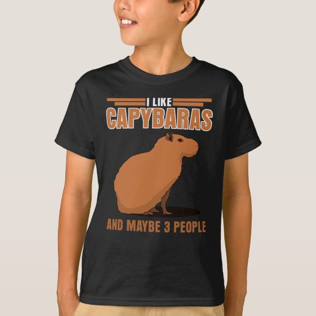 Capybara Capybara Capybara T Shirt (Framsida)