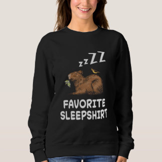 Capybara Capybaras Nap Sleeping Pajama Natt T Shirt