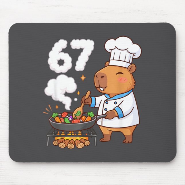 Capybara Chef 67 Six Seven Funny Brain Rot Meme Gr Musmatta (Framsidan)