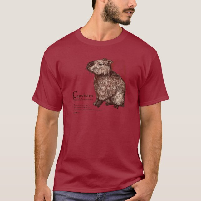 capybara - chocolate t-shirt (Framsida)