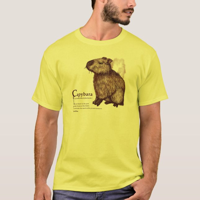 capybara - chocolate tee shirt (Framsida)