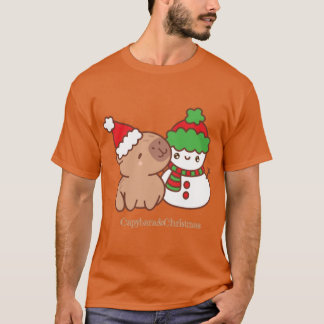 Capybara Christmas Cozy Vibes from the Coolest Cri T Shirt
