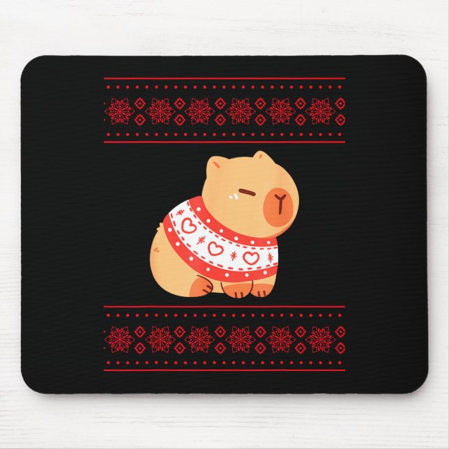 Capybara Christmas Sweater  Musmatta (Framsidan)