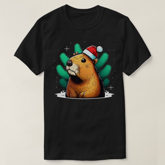 Capybara christmas t shirt (Design framsida)