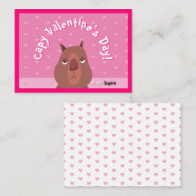 Capybara Classroom Valentindagskort | ROSA