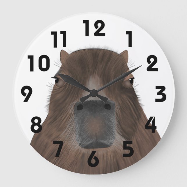 Capybara Clock Stor Klocka (Framsida)