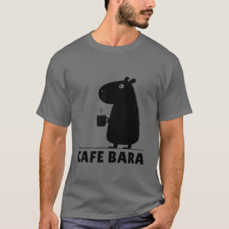 Capybara Coffee Cafe Bara Funny Capy Cute Capybara T Shirt
