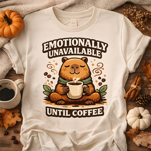 Capybara Coffee Känslomässigt Otillgänglig Tröja (Skapare uppladdad)
