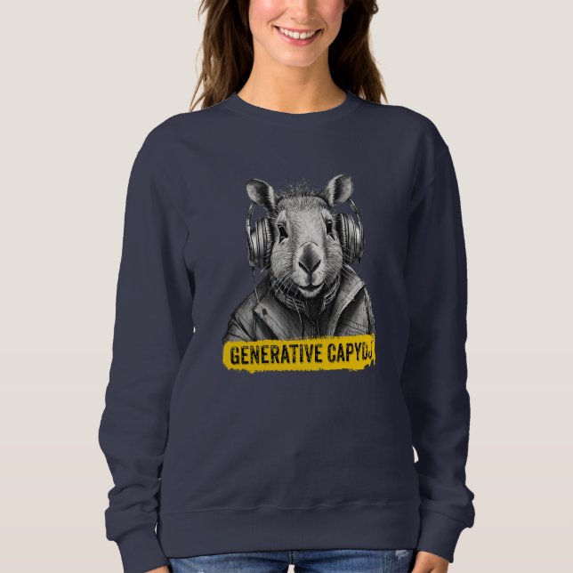 Capybara coola roligt T-shirt (Framsida)