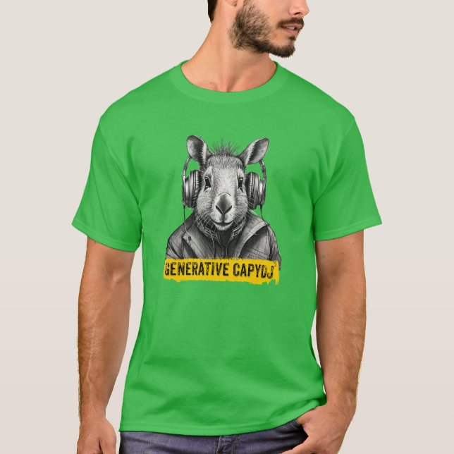 Capybara coola roligt T-shirt (Framsida)