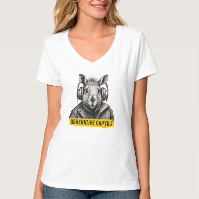 Capybara coola roligt T-shirt (Framsida)