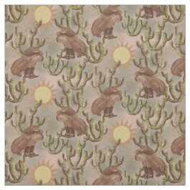 Capybara Cowboy Jane- vismisk djurliv Tyg