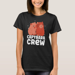 Capybara Crew Animal Rodent Capybaras T Shirt