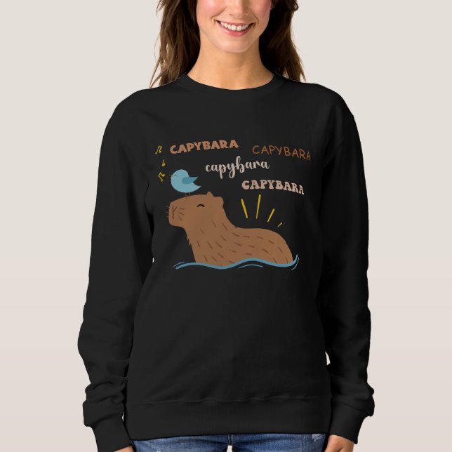 Capybara    Cute Capybara T Shirt (Framsida)