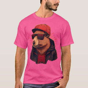 Capybara Cute och FUNNY Capybara Rap Dj Hip-Skutt T Shirt