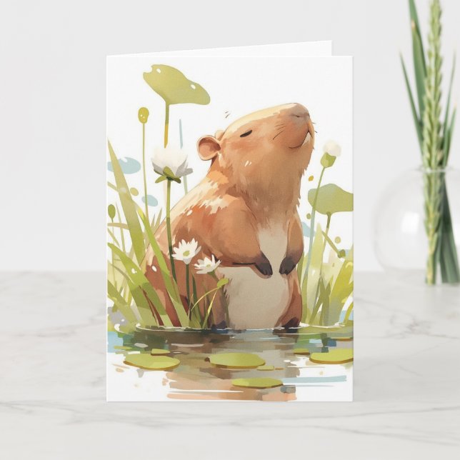 Capybara-dammens viloplats kort (Framsida)