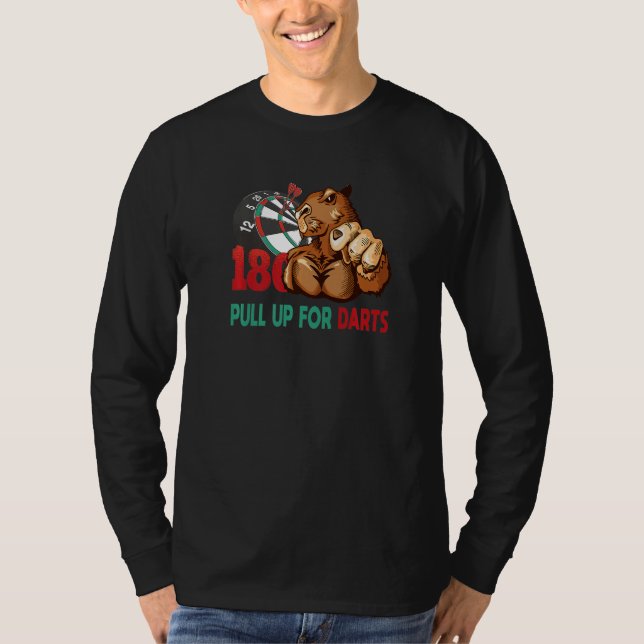 Capybara Dart Player T Shirt (Framsida)