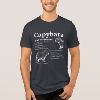 Capybara Definition Shirt White Text Funny Animal  T Shirt