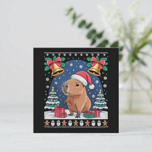 Capybara Djurälskare Julpresent Fula Capybara Inbjudningar