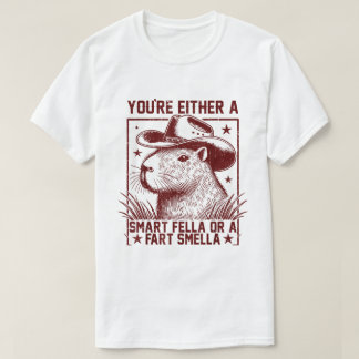 Capybara du är antingen en smart kille - Fart Smel T Shirt