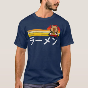 Capybara Eating Ramen Funny Japansk Food Capibara T Shirt