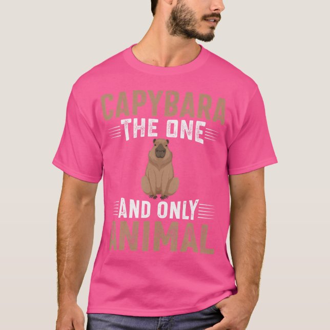 Capybara, ett enda djur i Capybara T Shirt (Framsida)