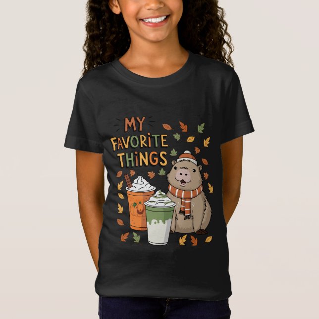 Capybara Fall T-Shirt (Framsida)