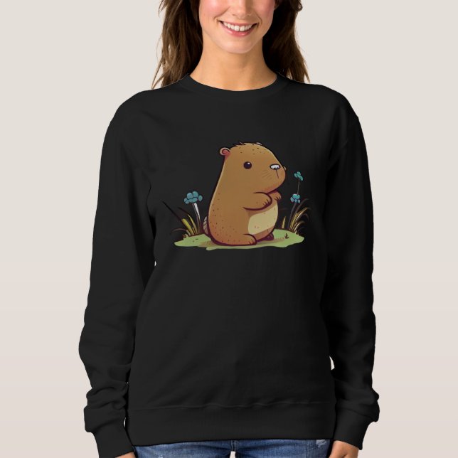 Capybara Fan Club  and Cute Capybara Kids  3 T Shirt (Framsida)