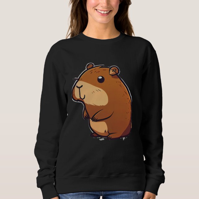 Capybara Fan Club and Cute Capybara Kids T Shirt (Framsida)
