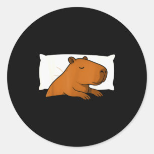 Capybara Favorit Sömnshirt Sömn Tröjor Pojkar G Runt Klistermärke