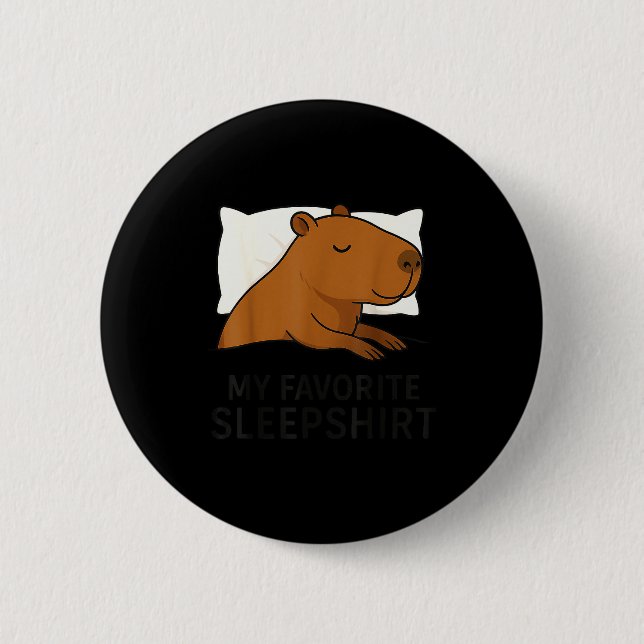 Capybara Favorite Sleepshirt Sleeng Pajamas Boys G Knapp (Framsida)