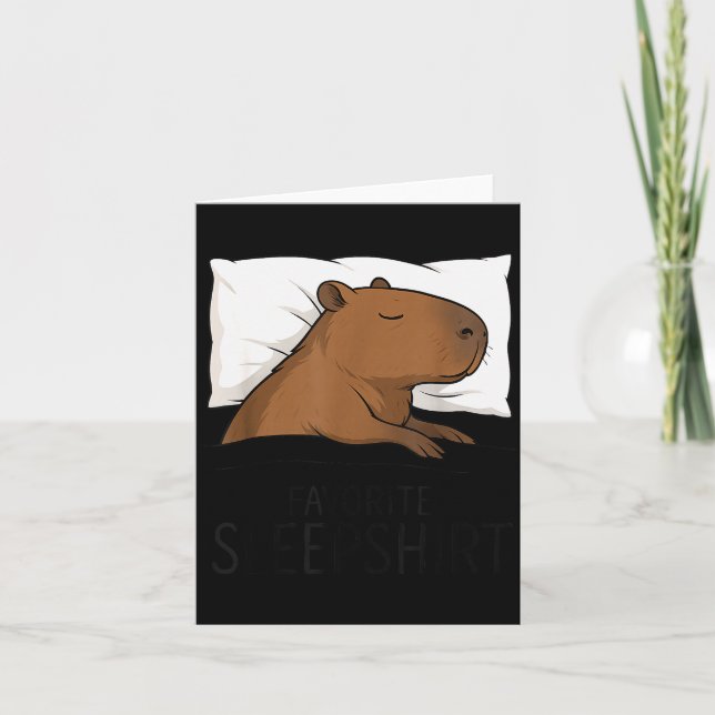 Capybara Favorite Sleepshirt Sleeng Pajamas Boys G Kort (Framsida)