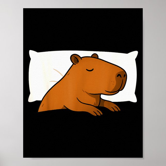 Capybara Favorite Sleepshirt Sleeng Pajamas Boys G Poster (Framsidan)