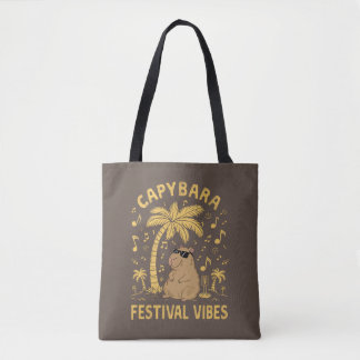 Capybara Festival Vibes Tygkasse