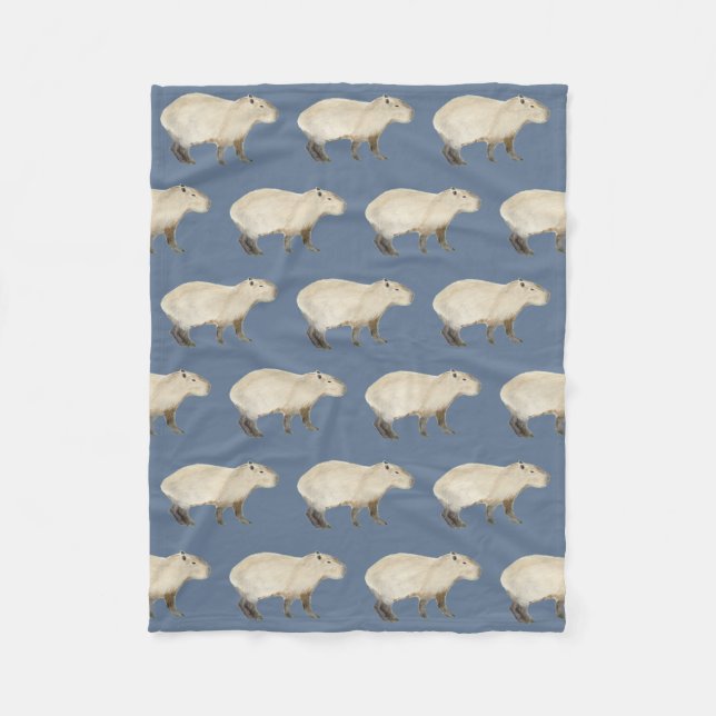 Capybara Fleece Blanket (Framsidan)