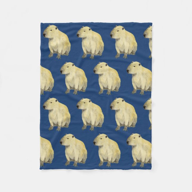 Capybara Fleece Blanket (Framsidan)